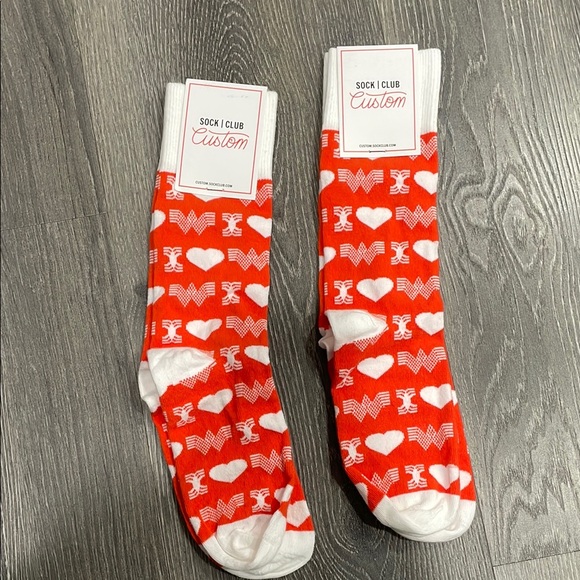 Red Patterned Socks - Picture 1 of 5